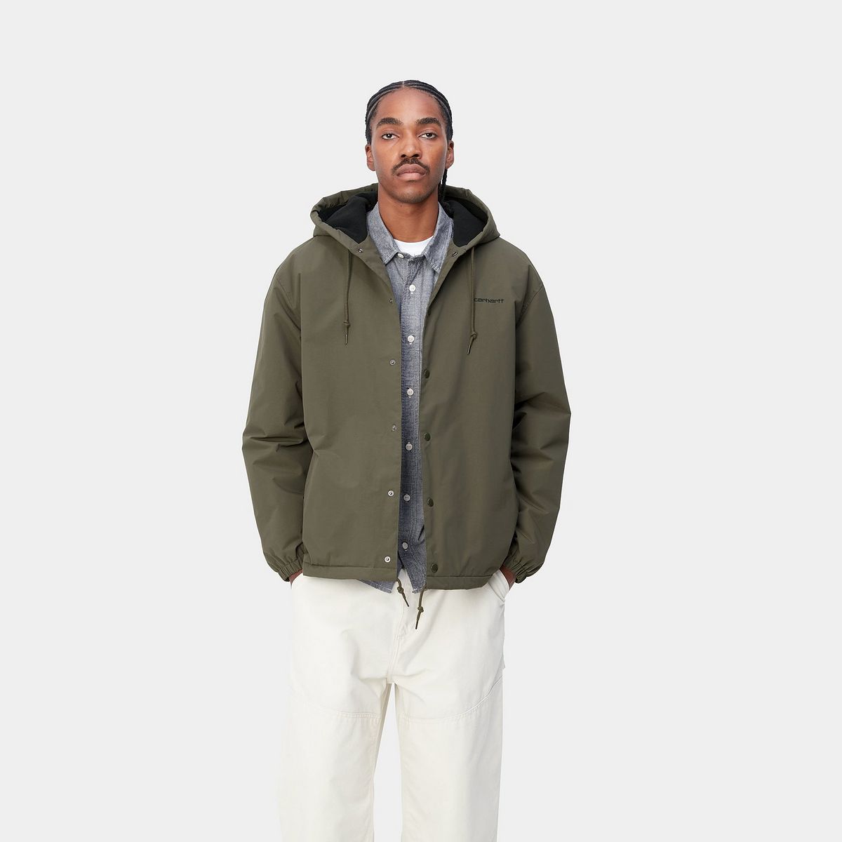 Jakke Carhartt WIP Hooded Coach Jacket Grøn | I032247_00P_XX, 1