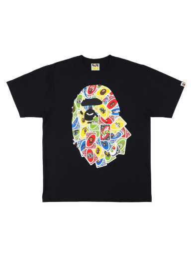 T-shirt BAPE UNO x Ape Head Tee Sort | 001TEH731914CBLK