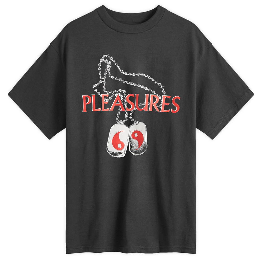 T-shirt Pleasures Dog Tags Graphic T-Shirt Sort | P24W049-BLACK