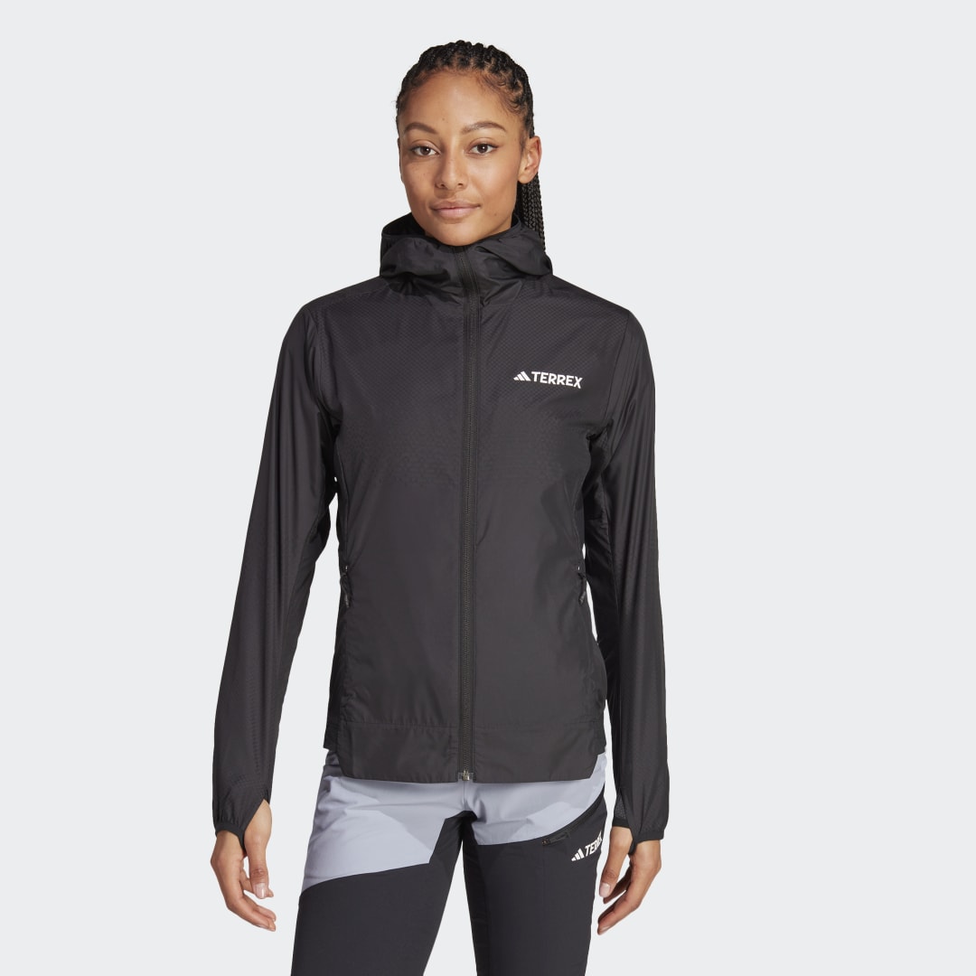 Vindjakke adidas Performance Terrex Xperior Windweave Wind Jacket Sort | IB7785, 0