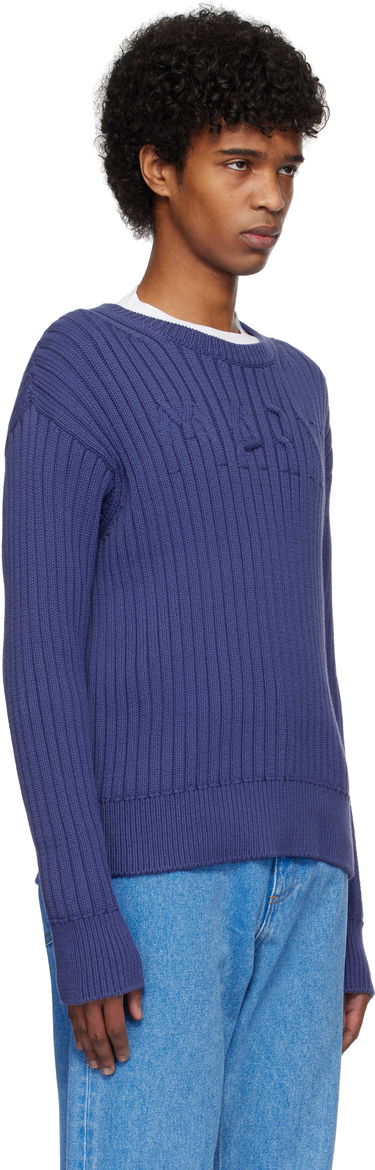 Sweater Marni Marni Cable Logo Crewneck Sweater Sort | GCMG0430A0 UFC950, 4