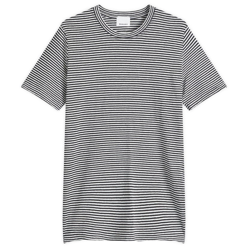 T-shirt ISABEL MARANT Striped T-Shirt Ecru Hvid | 25PTS0063HA-C1N10H-23EC