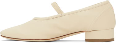 Skopleje Aeyde Aeyde Pippa Leather Ballerina Flats Beige | A11-FL-GLVR25RO126-SS25-100-007, 2