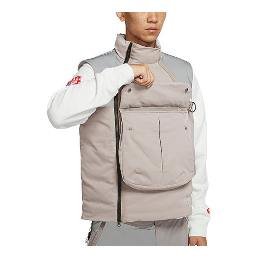 Vest Nike Sportswear Tech Pack Colorblock Warm Vest Beige | DD6637-087