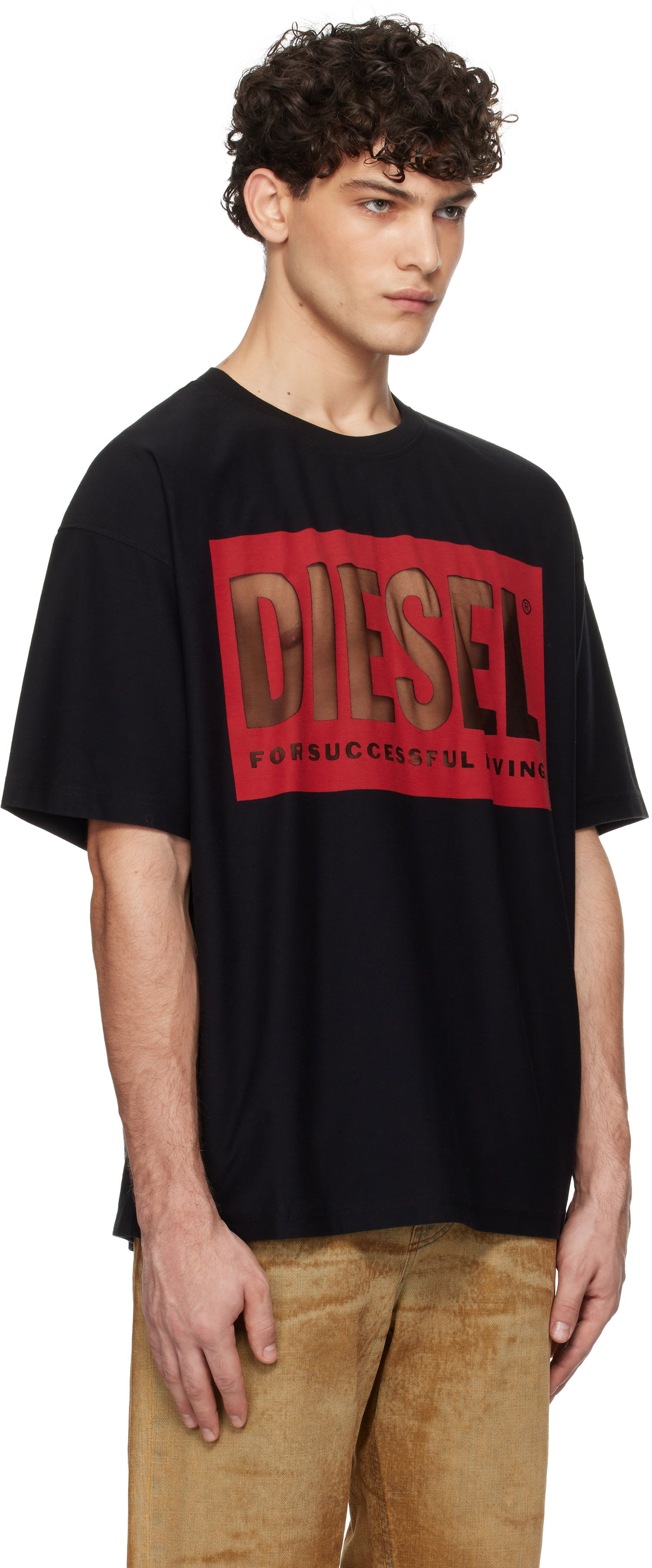 T-shirt Diesel Black T-Boxt-S4 Graphic T-Shirt Sort | A17099-0SHAY-9XX, 1