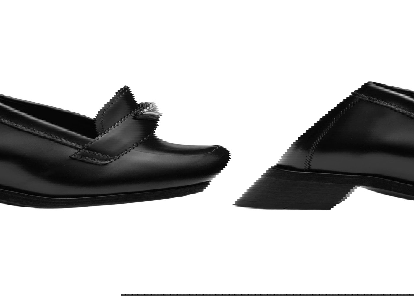 Sneakers og sko Prada 25mm Penny Loafer Brushed Leather Sort | 1D902M_055_F0002_F_025, 0