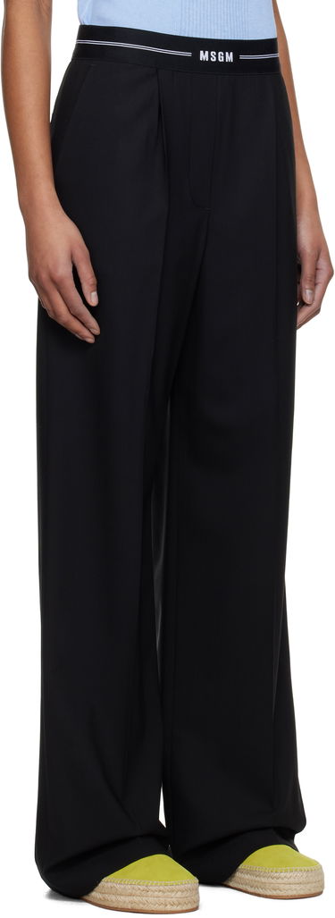 Bukser MSGM MSGM Pleated Trousers Sort | 3841MDP14 257127, 1