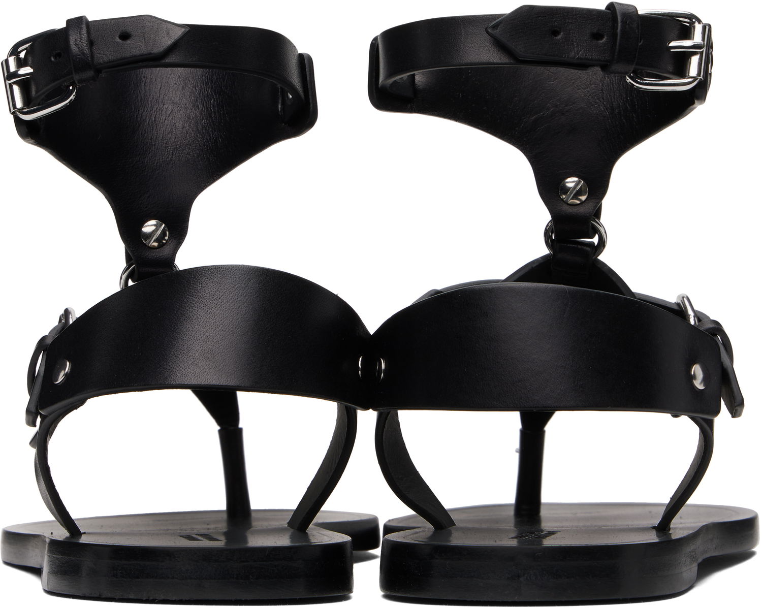 Sneakers og sko ISABEL MARANT Eveen Leather Thong Sandals Sort | SD0250FA-C2A02S, 1