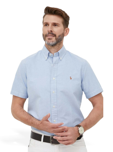 Skjorte Polo by Ralph Lauren Button-Down Shirt Blå | 710850782