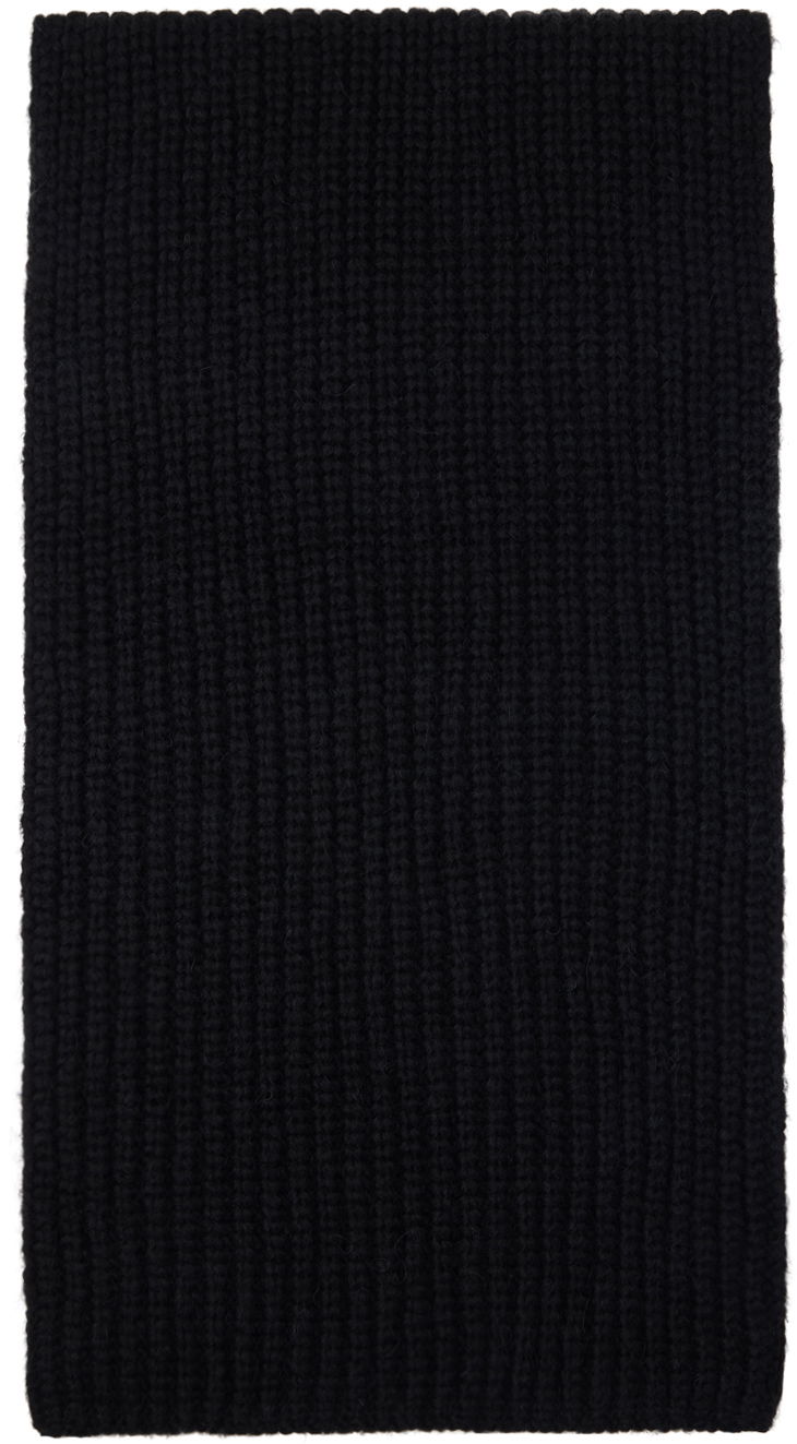 Tørklæde Anine Bing Hannah Knitted Scarf Sort | A-12-3182-000, 1