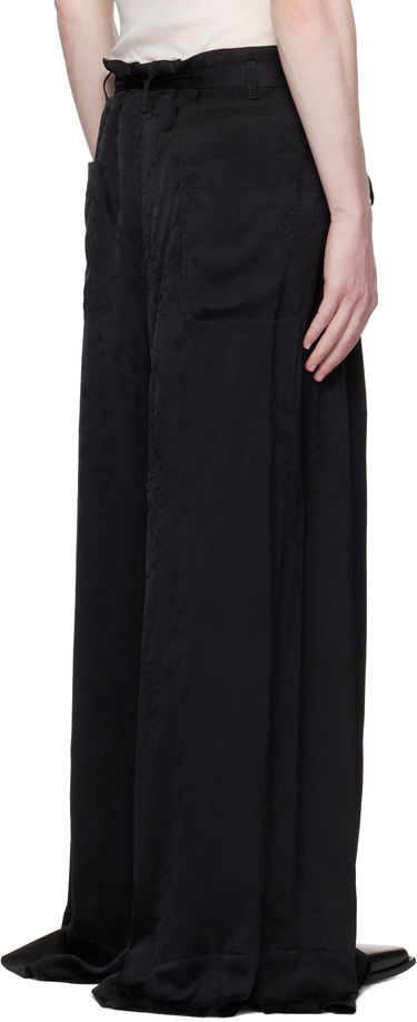Bukser Ann Demeulemeester Ann Demeulemeester Bruse Wide Lounge Pants Sort | B0012744-FA611-099, 2