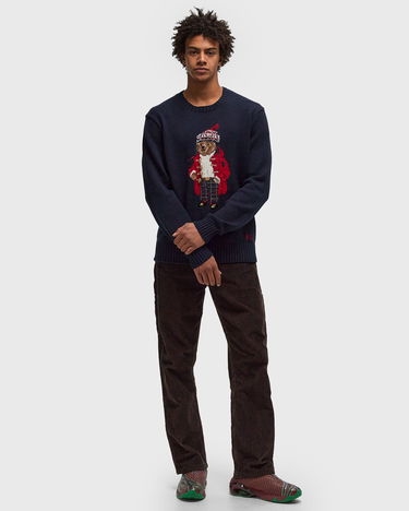 Sweater Polo by Ralph Lauren Bear Embroidered Pullover Blå | 710952384001, 1