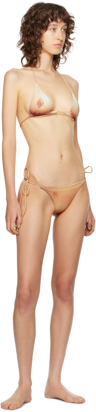 Badetøj Jean Paul Gaultier 'The Body Tattoo' Triangle Bikini Beige | 23/15-F-SG020-J535-25/23/15-F-S, 3