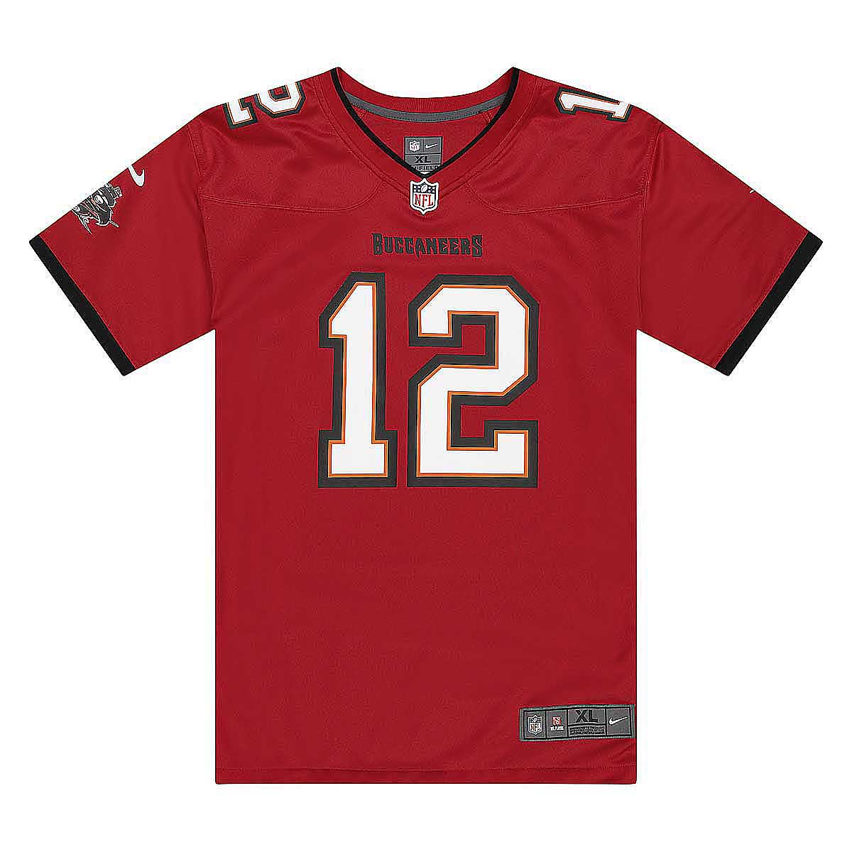 Jersey Nike NFL Tampa Bay Buccaneers Tom Brady 12 Home Jersey Rød | 67NM-TBGH-8BF-2NQ, 1
