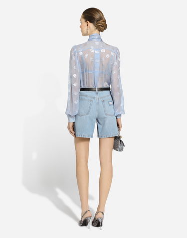 Shorts Dolce & Gabbana Denim Bermuda Shorts Blå | FTC61DG8LU4S9001, 2