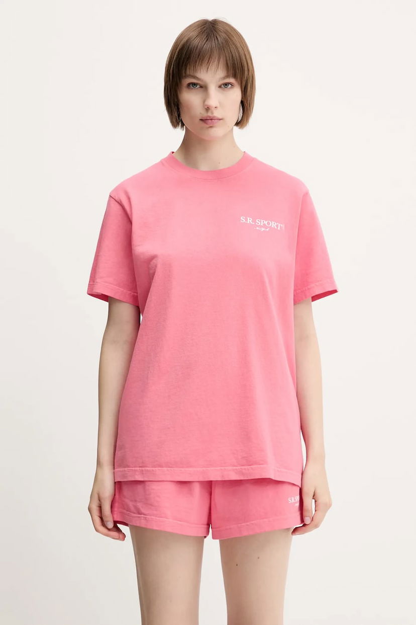 T-shirt Sporty & Rich Sporty & Rich Wimbledon T-Shirt Lyserød | TO043612201P139