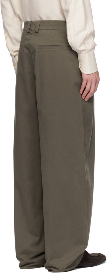 Bukser FERRAGAMO Ferragamo Inverted Pleats Trousers Grøn | 782861, 2
