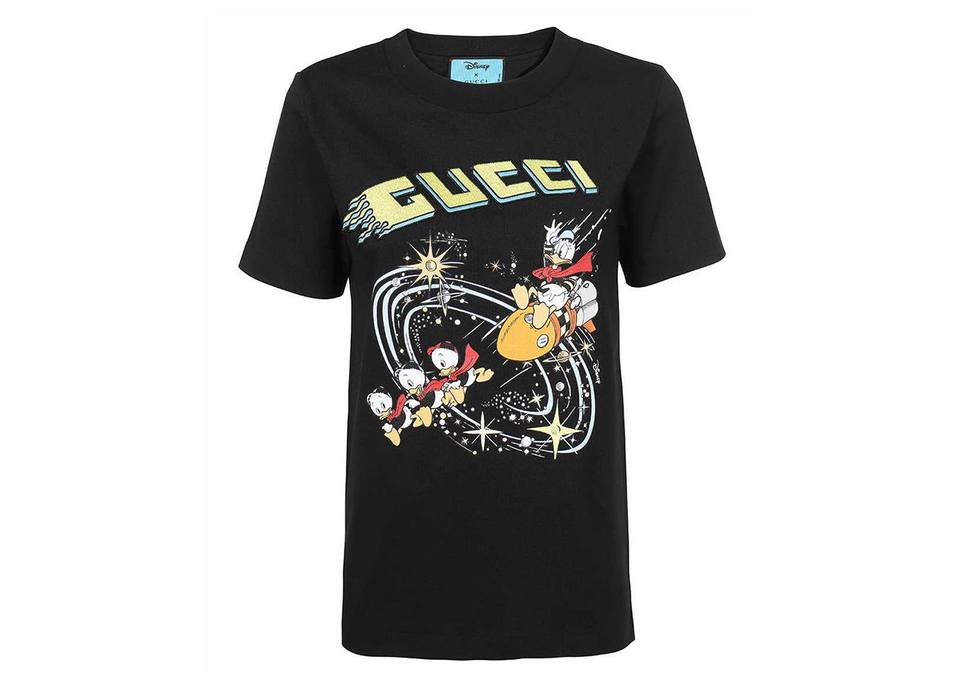 T-shirt Gucci Disney Donald Duck x Rocket T-Shirt Sort | 644671 XJDBD 1043, 0