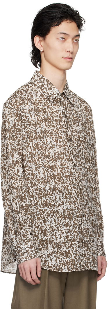 Skjorte LEMAIRE Regular Print Shirt Hvid | SH1095 LF1242, 3