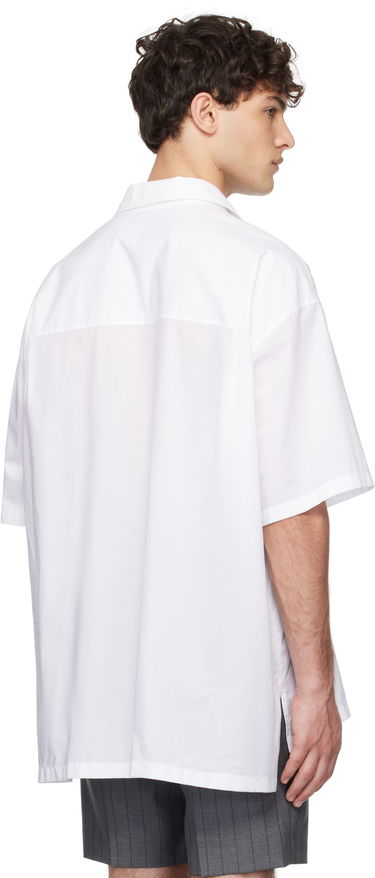 Skjorte Moschino Moschino Laurel Crown Emblem Shirt Hvid | 251ZZA021702341001, 2