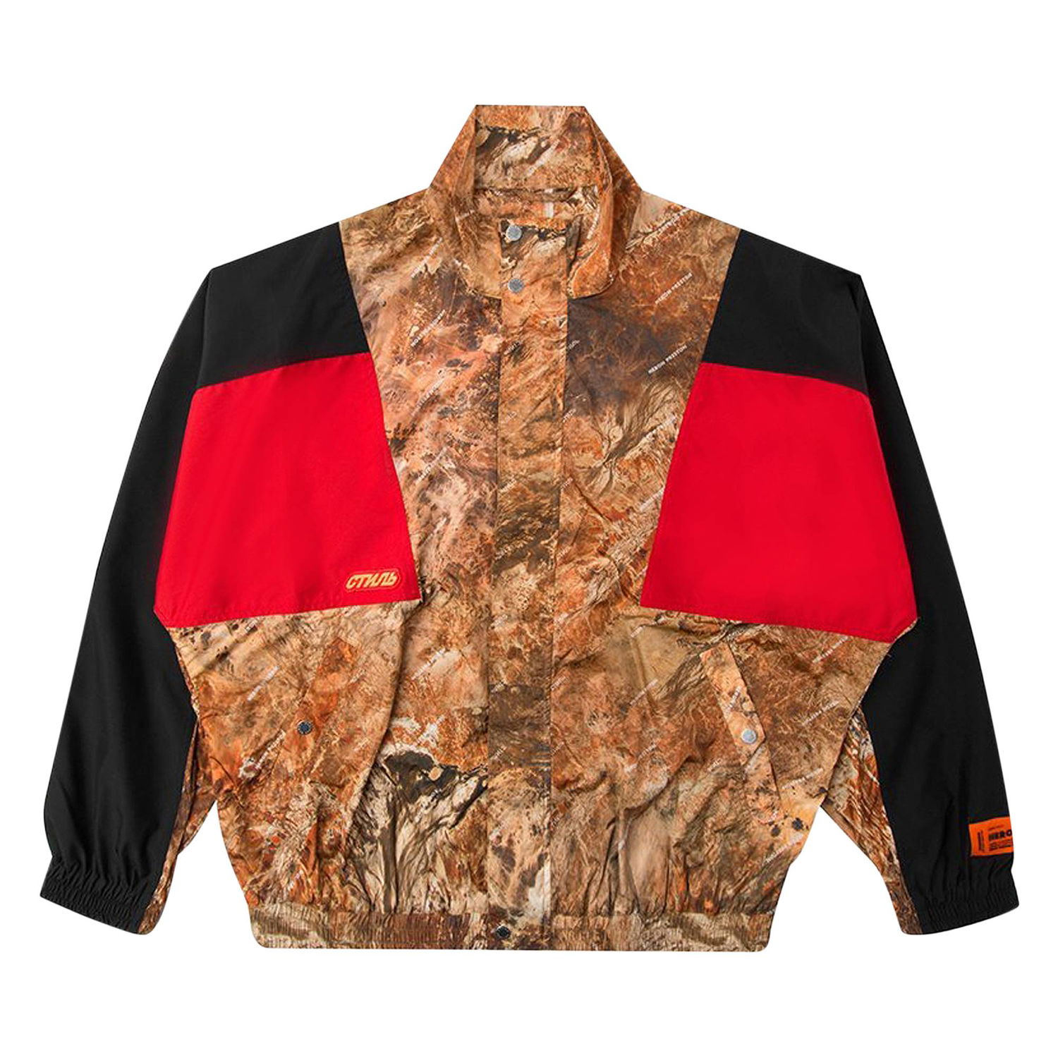 Jakke HERON PRESTON Camouflage Track Jacket Rød | HMEA026S197410138888, 1