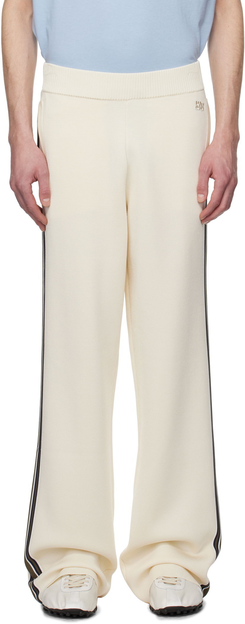 Joggingbukser Wales Bonner Wales Bonner Tide Track Pants Beige | US25KN35-KN05-100 BRIGHT RAYON