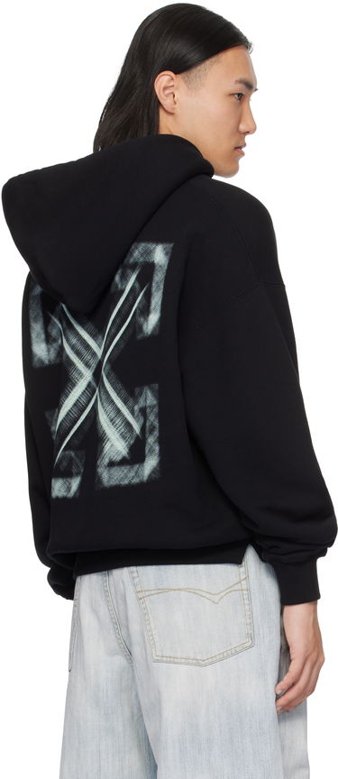 Sweatshirt Off-White Designer Vibe Arrow Hoodie Sort | OMBB085S25FLE00L1041, 2