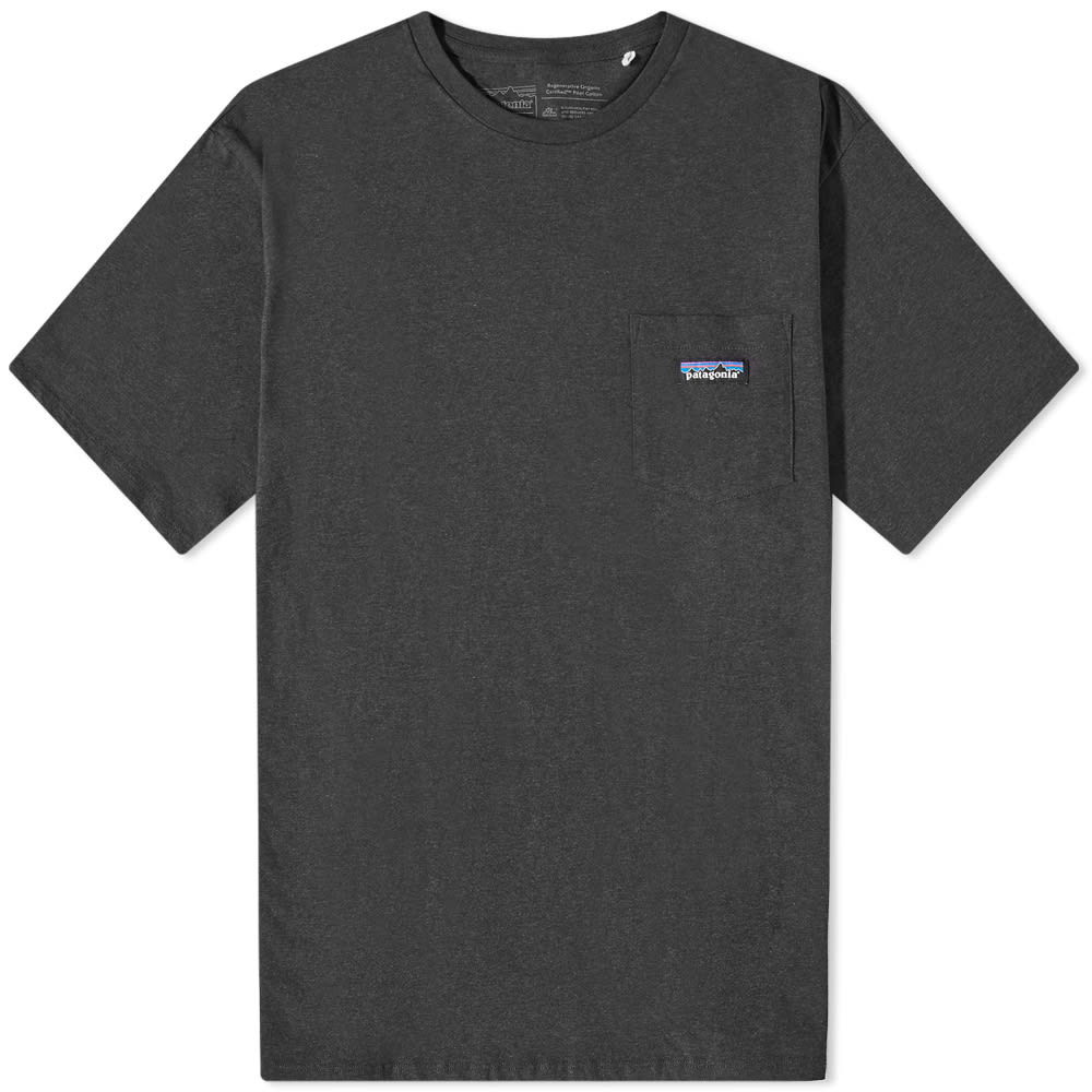 T-shirt Patagonia Regenerative Cotton Pocket Tee Sort | 53255-INBK, 0