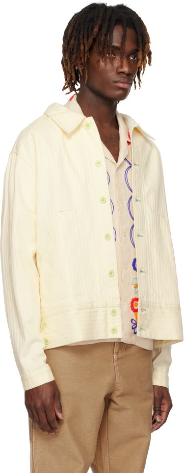 Jakke Bode Bode Greenskeeper Knolly Brook Jacket Gul | MRS25JA006, 1