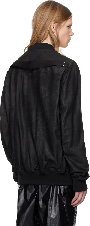 Bomberjakke Rick Owens Rick Owens Hollywood Classic Flight Leather Jacket Sort | RU01E5778 LBA, 2