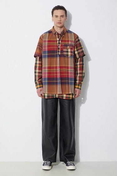 Skjorte Engineered Garments Engineered Garments Popover BD Relaxed Fit Button-Down Shirt Flerfarvet | OR013.ES060, 1