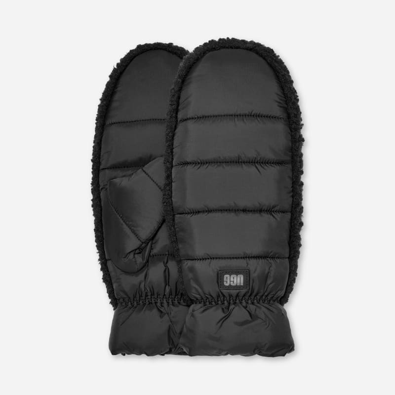Handsker UGG Fluff Mittens Sort | 101019-BLK