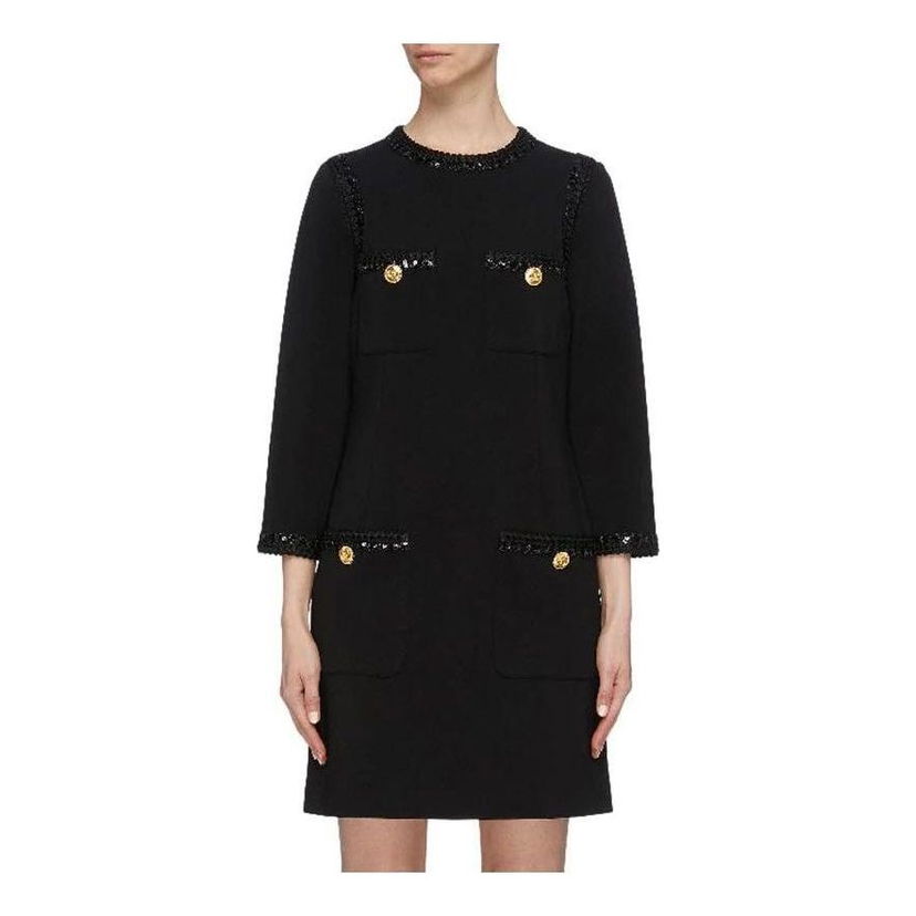 Kjole Gucci Gucci Compact Jersey Dress Sort | 568348-XJA1L-1000