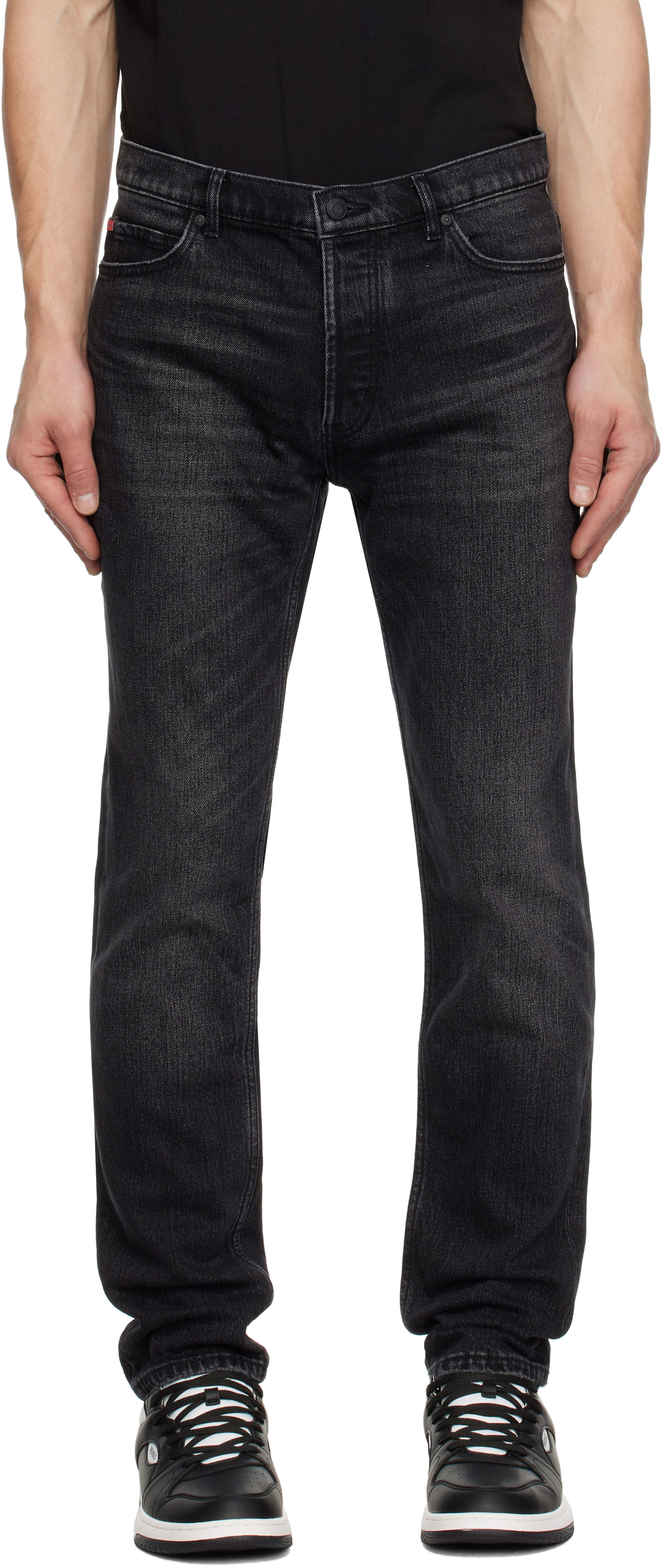 Jeans BOSS Hugo Tapered Jeans Sort | 50530632, 0