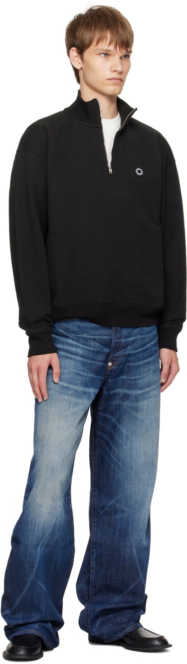 Sweatshirt KENZO Kenzo Paris 'Boke Flower 2.0' Embroidered Quarter-Zip Sweatshirt Sort | FF55SW2414MC, 3
