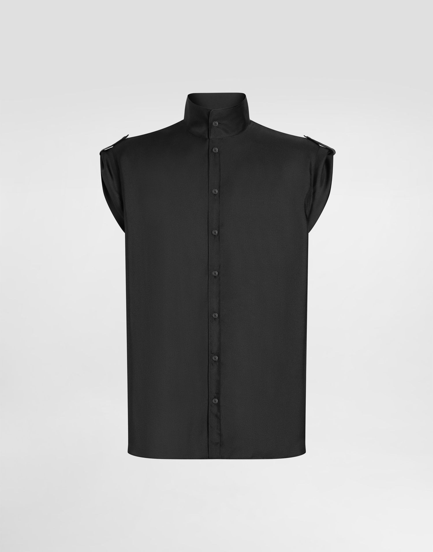 Skjorte Dolce & Gabbana Dolce & Gabbana Silk Twill Shirt Sort | G5NJ4TFU10SN0000, 0