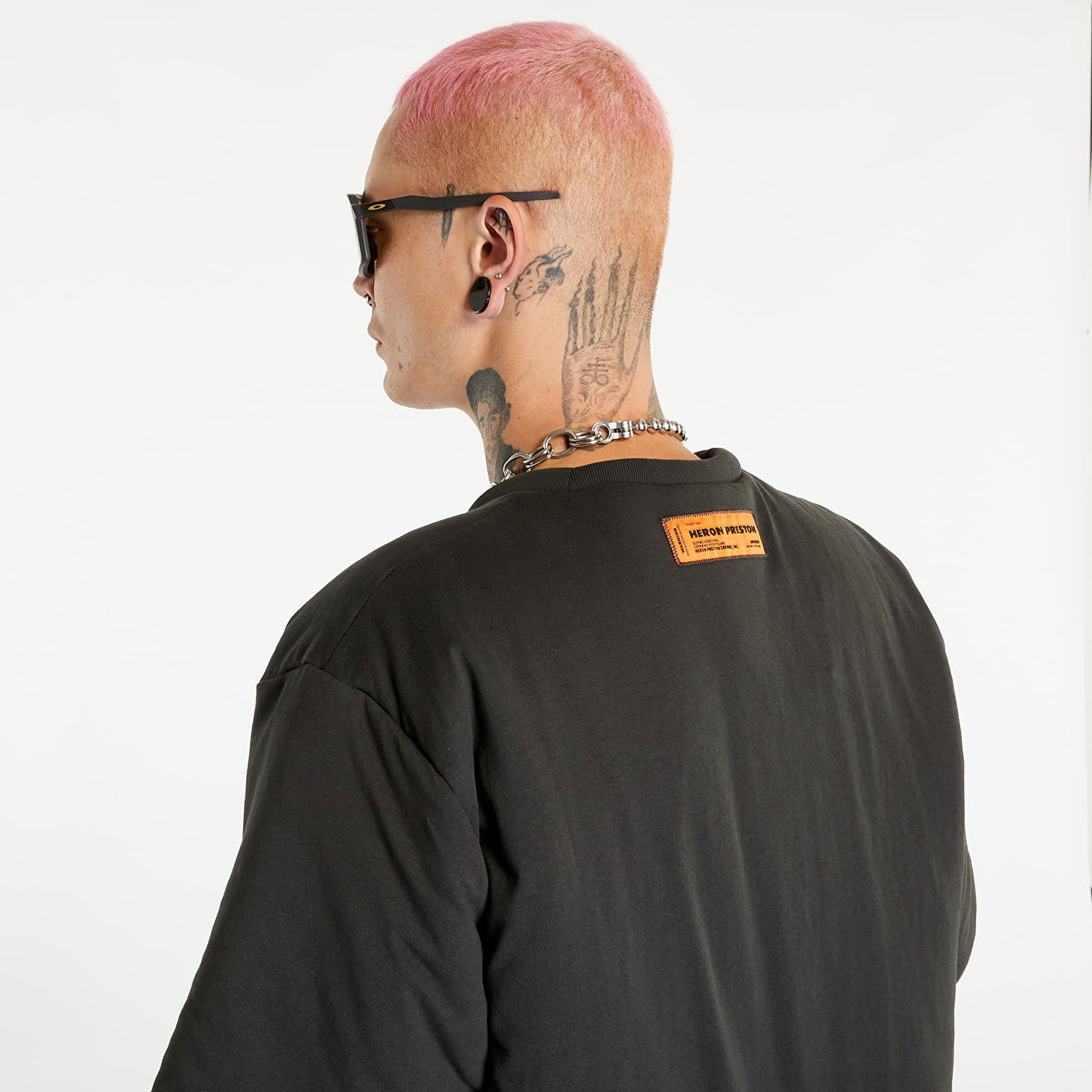 T-shirt HERON PRESTON Heron Bird Painted Padded Tee Sort | HMAA033F23JER0011046, 1