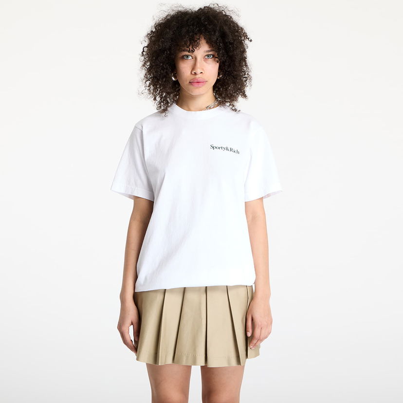 T-shirt Sporty & Rich Sporty & Rich Drink More Water T-Shirt Hvid | TO043606300WH01