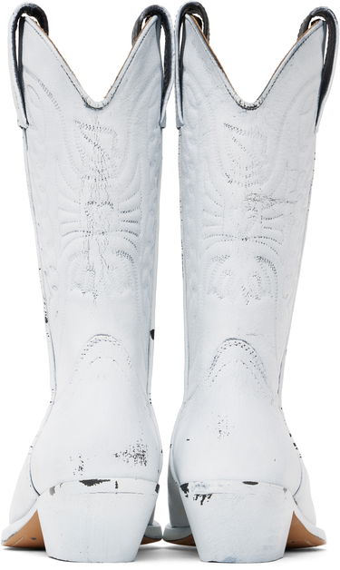 Frakker Maison Margiela MM6 Maison Margiela Painted Cowboy Boots Hvid | SH3WW0003 P8299, 1