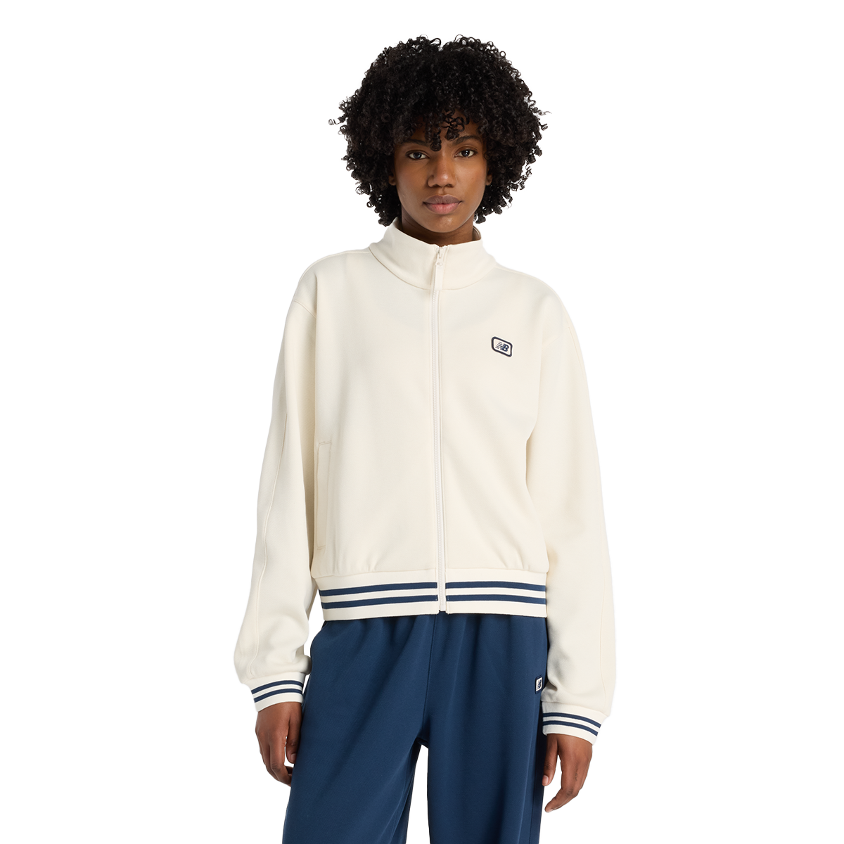 Jakke New Balance Post Season Track Jacket Hvid | WJ53505-PEF, 0