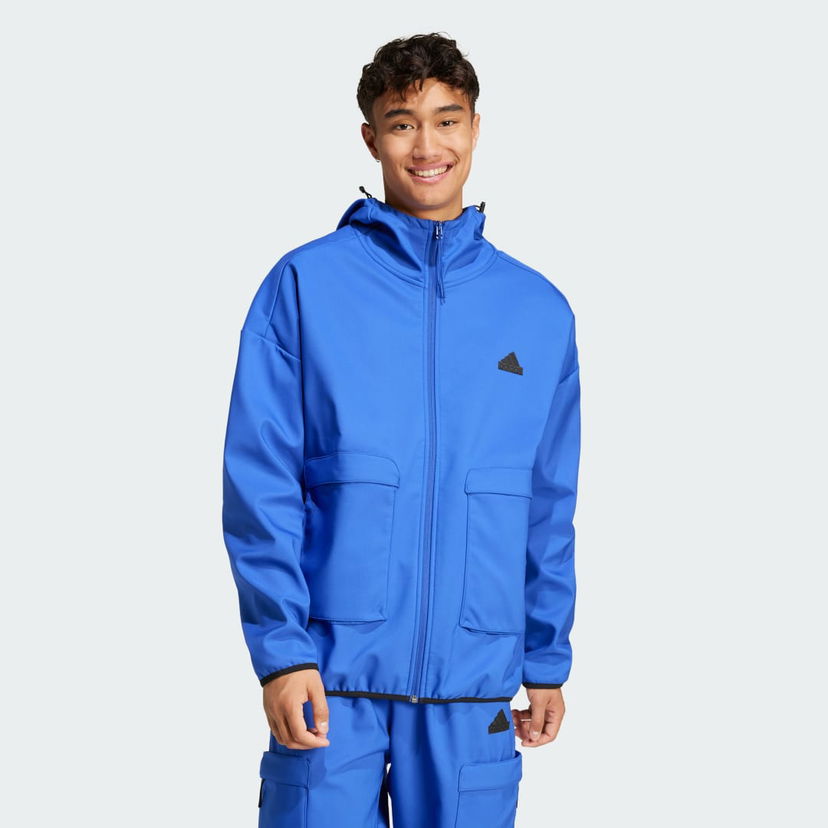 Sweatshirt adidas Performance City Escape Premium Full-Zip Hoodie Blå | IY1489