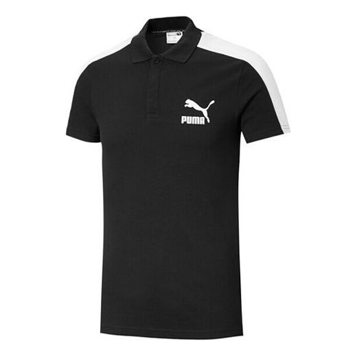 Polo skjorte Puma Iconic T7 Men's Polo Shirt Sort | 598250-01