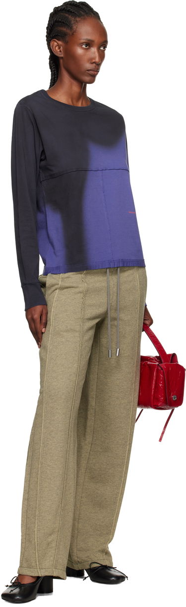 T-shirt Eckhaus Latta Eckhaus Latta Lapped Long Sleeve T-Shirt Lilla | 302-EL-PF25-S -, 3