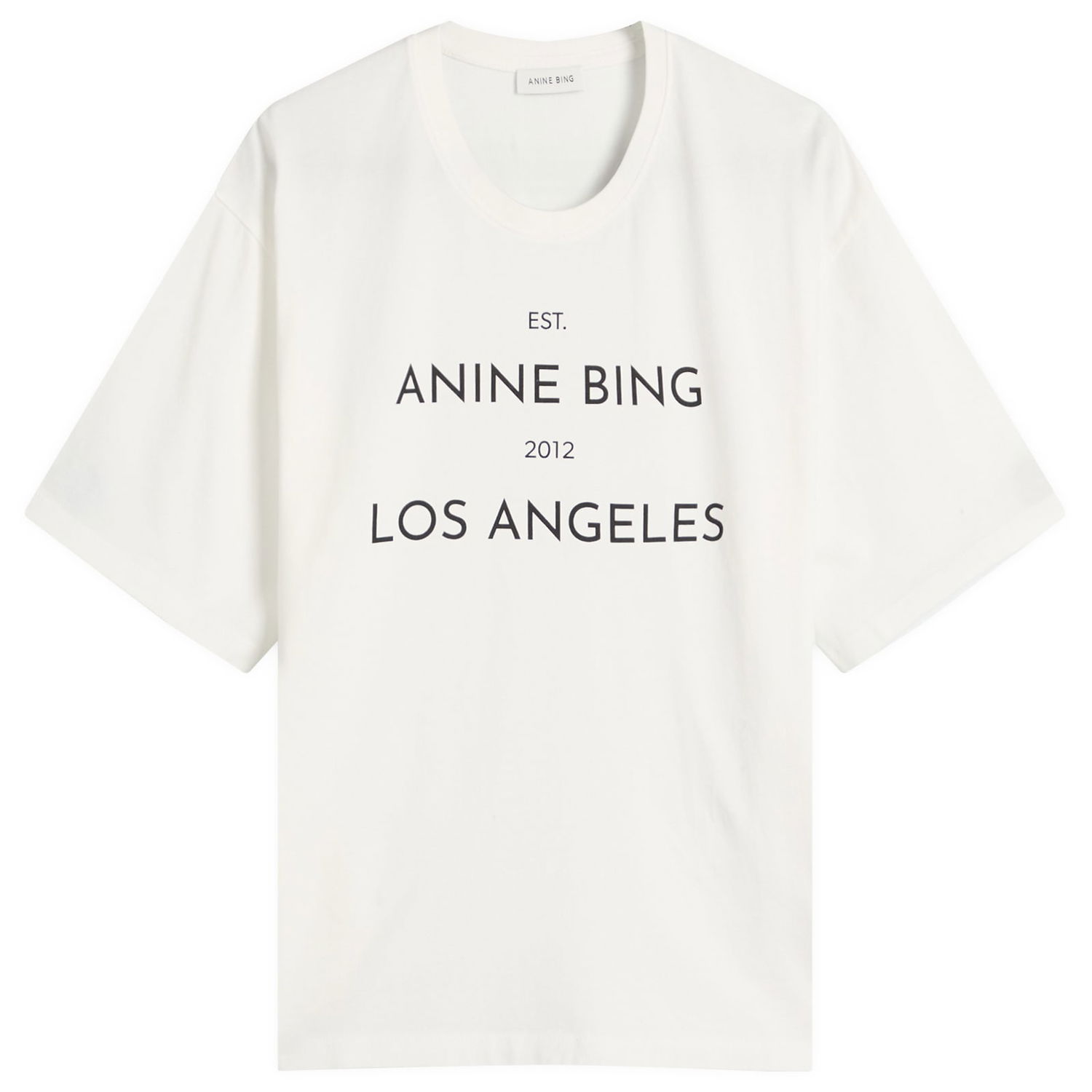 T-shirt Anine Bing Rudy T-Shirt Hvid | A-08-11037-IVY1, 0