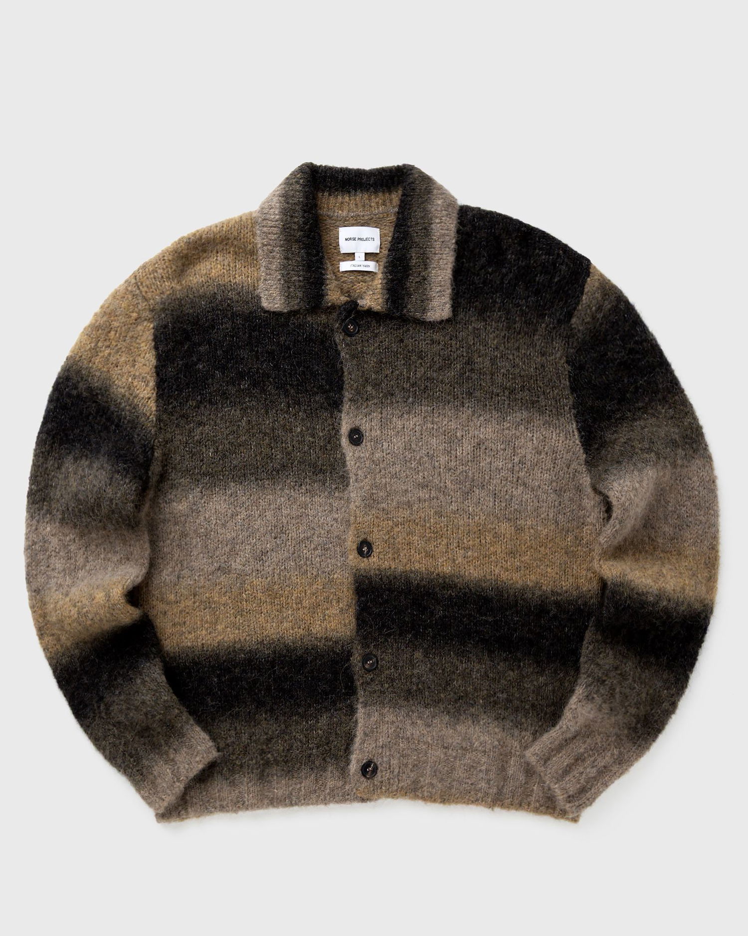 Sweater NORSE PROJECTS Erik Gradient Alpaca Wool Italian Yarn Cardigan Flerfarvet | N45-0654-0966, 0
