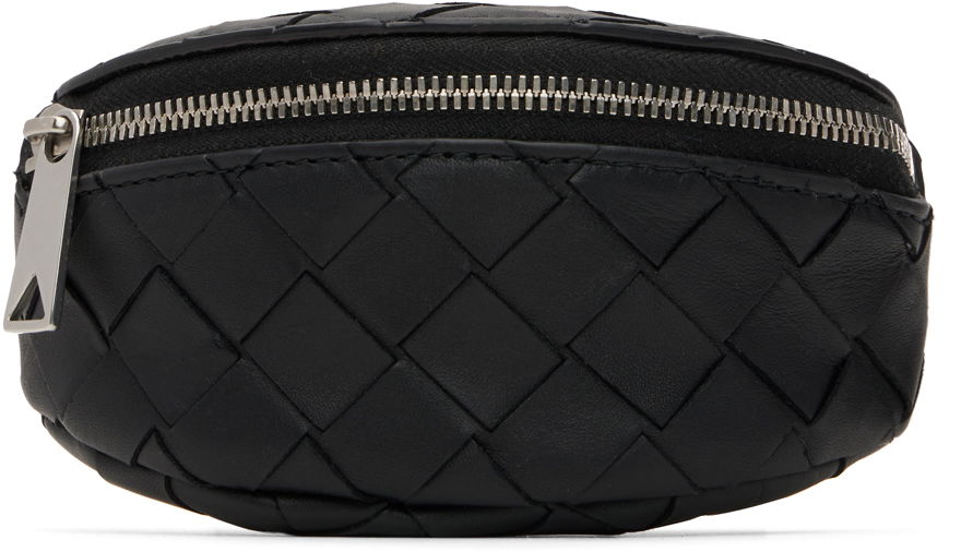 Håndtaske Bottega Veneta Intrecciato Wrist Pouch Sort | 731341 VCPQB, 0