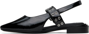 Kjole rag & bone rag & bone Astra Leather Slingback Ballerina Flats Sort | WFF24FF000PA0, 2