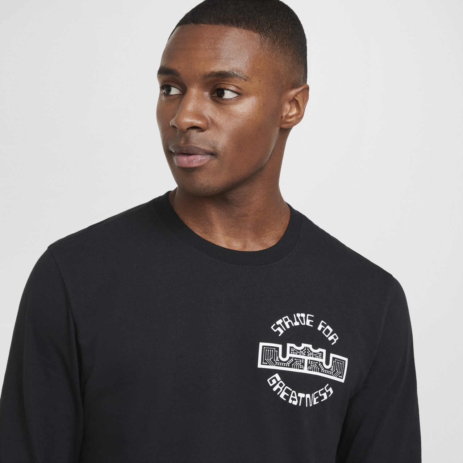 T-shirt Nike Max90 LeBron Long Sleeve T-Shirt Sort | HF6191-010, 1