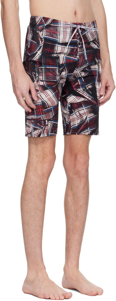 Badetøj Vivienne Westwood Vivienne Westwood Draped Tartan Swim Shorts Flerfarvet | 8101000M-J0099-, 1