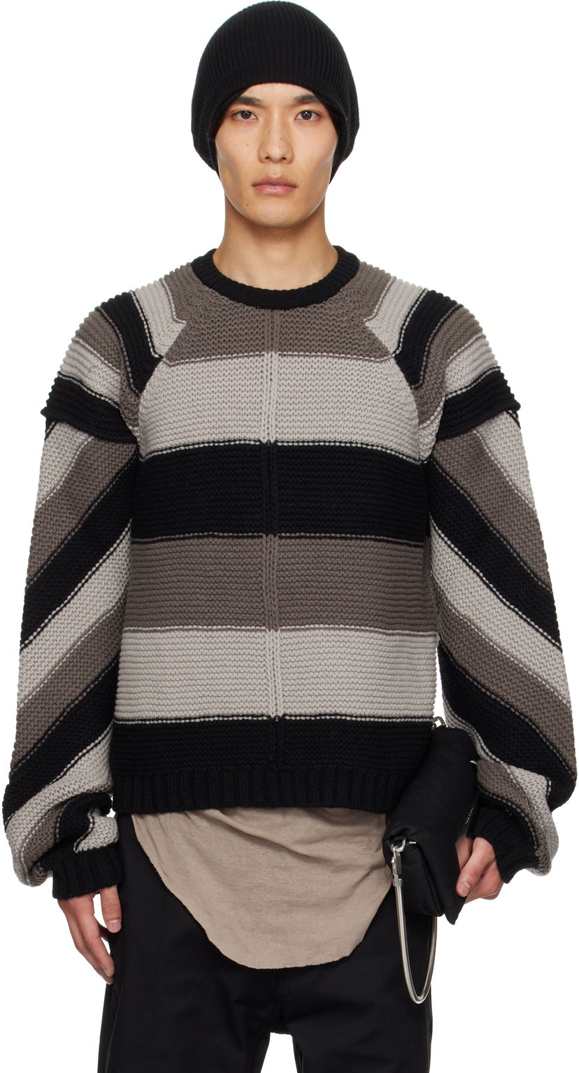 Sweater Rick Owens Rick Owens Concordians Pitti Striped Sweater Flerfarvet | RU02E1682 KWV